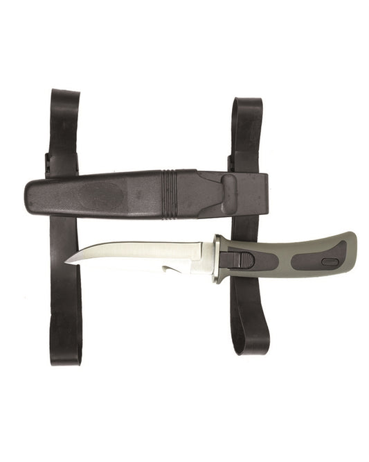 Ausverkauf: Taucher Messer ′Frogman′ Schwarz/Gelb