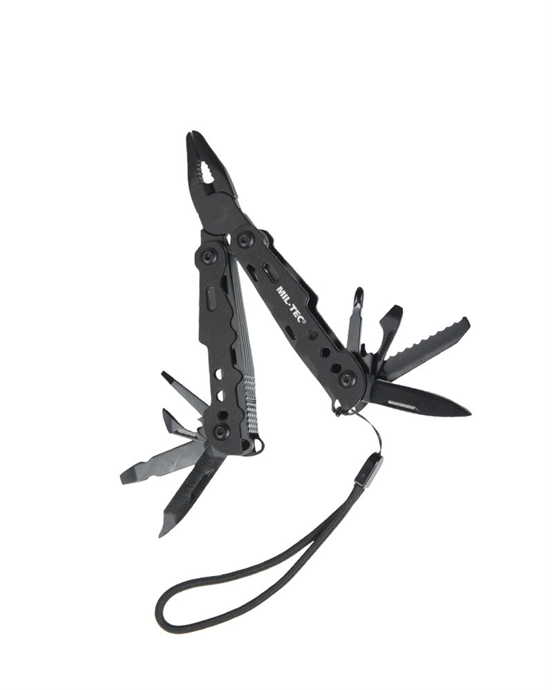 Ausverkauf: Premium Multi Tool Mini Zange Messer Säge Flaschenöffner Klappwerkzeug mit Etui