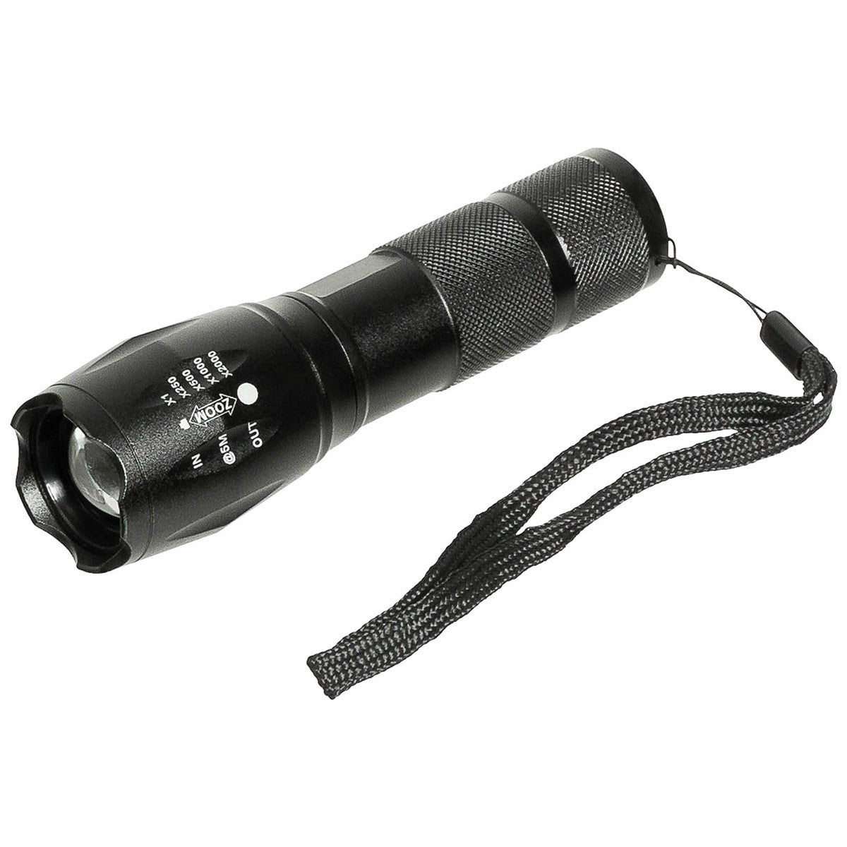 Ausverkauf: Taschenlampe Stablampe 800 Lumen Hocheffizient - LED Military Torch mit SOS Modus