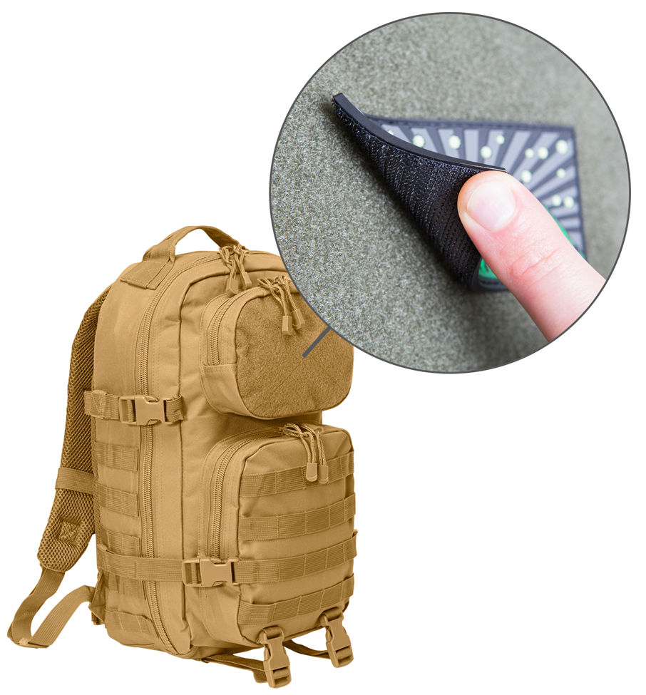 Ausverkauf: Rucksack Molle US Kampfrucksack Sand Taktisch Cooper PATCH medium