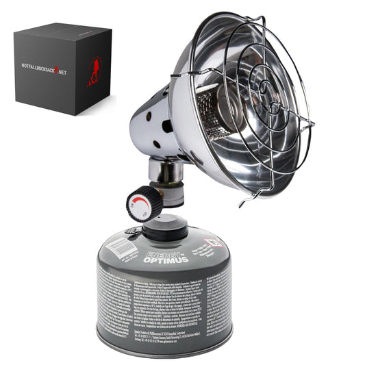 Ausverkauf: Notwärme Kit Basic Wärmestrahler mit passender Gaskartusche