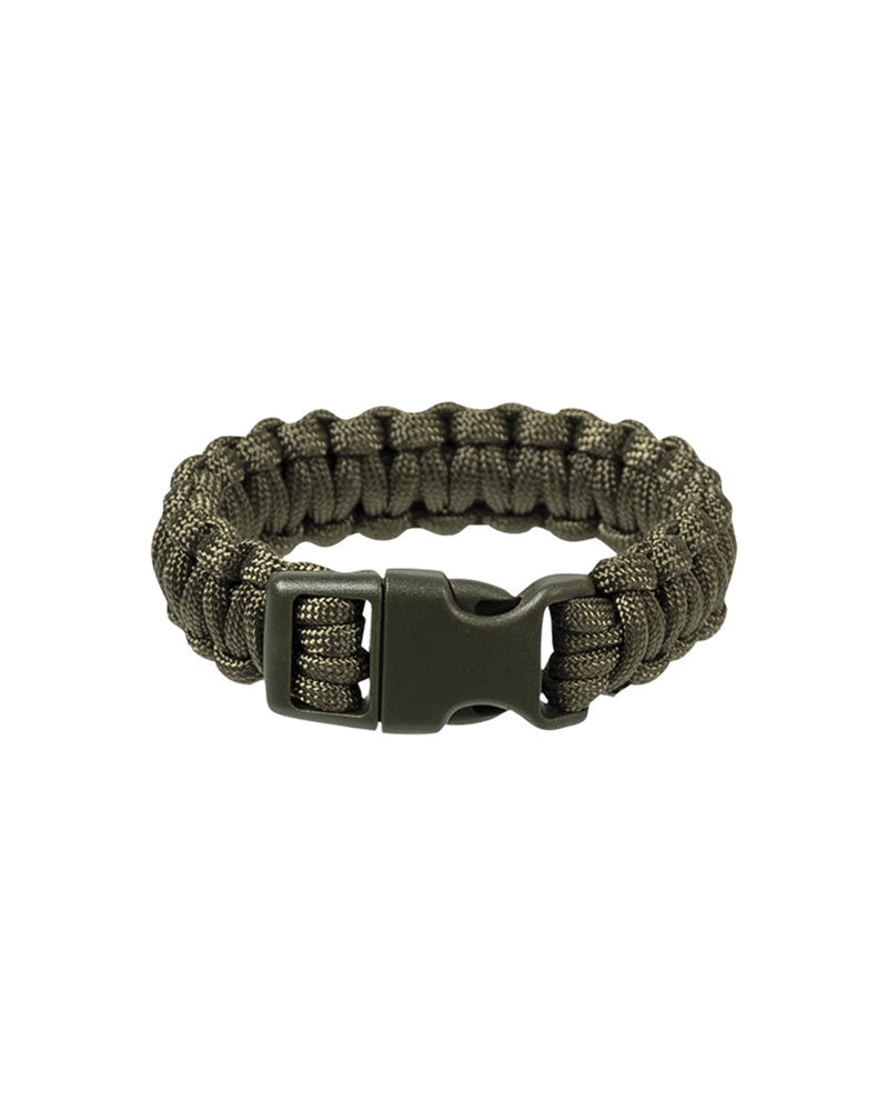 Paracord Armband mit Clipverschluss 22mm Oliv